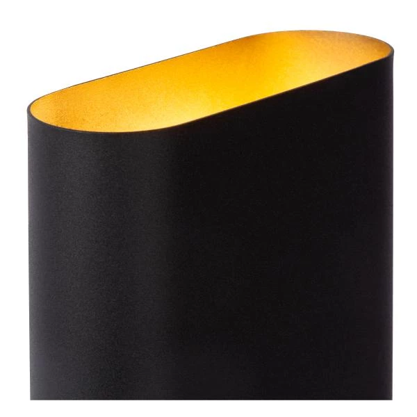 Lucide OVALIS - Lámpara de pared - 2xE14 - Negro - detalle 3